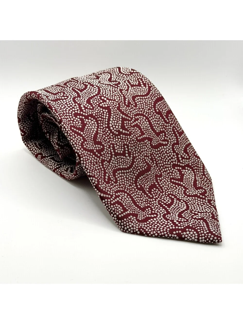 Vintage 70s Maroon Donkey Tribal Novelty Tie